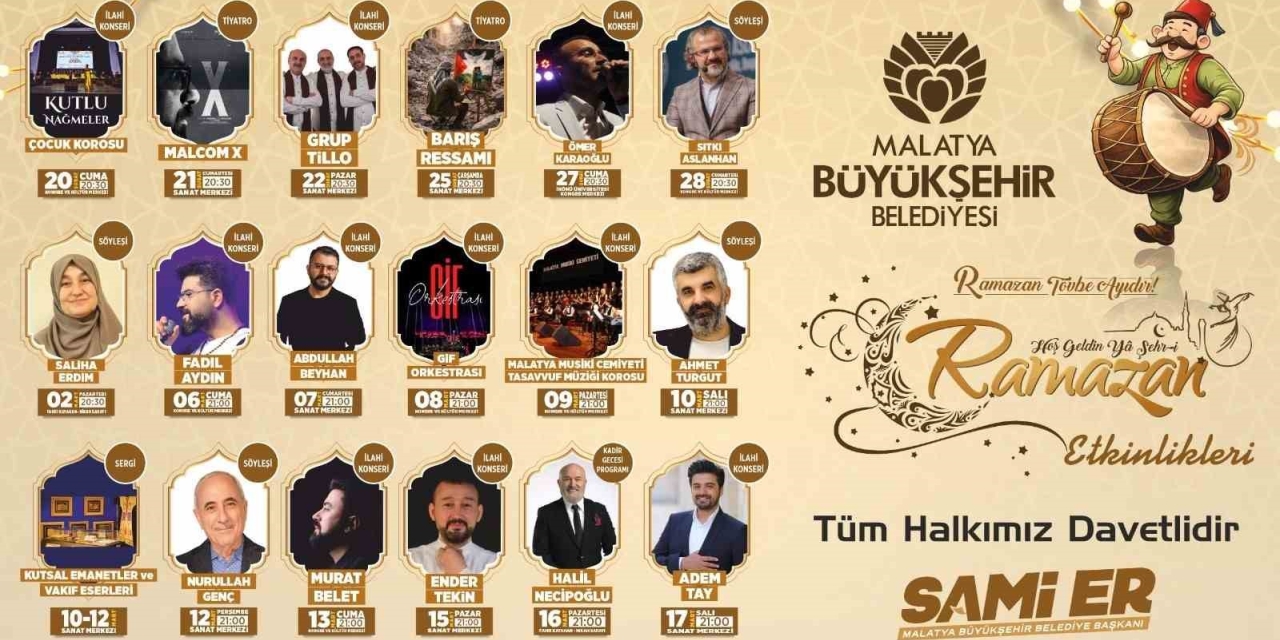 Malatya Büyükşehir Belediyesi Ramazan Maneviyatını Şehre Taşıyor