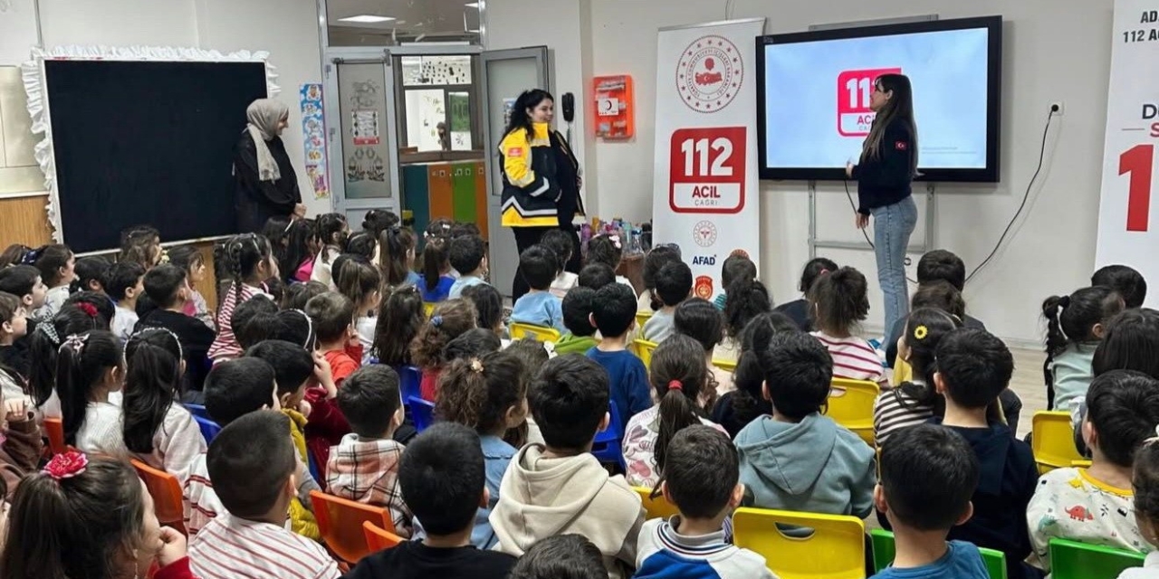 Adıyaman’da Minik Öğrencilere Acil Çağrı Farkındalık Eğitimi
