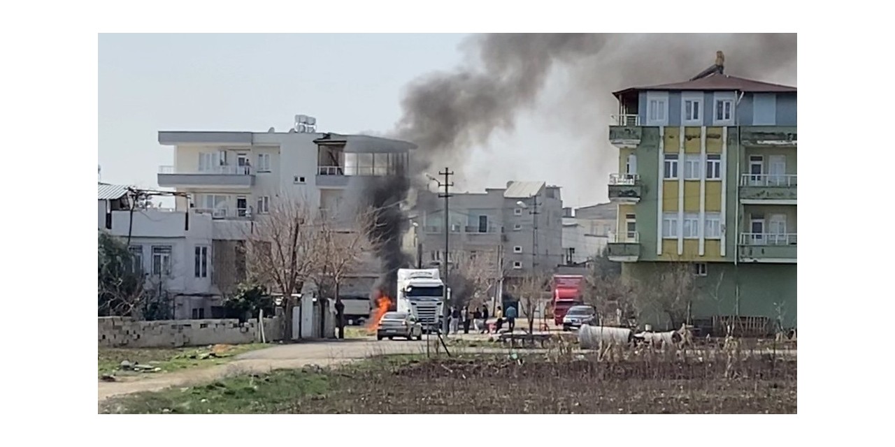 Tır Yanmaktan Son Anda Kurtarıldı