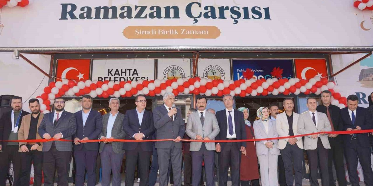 Kahta’da Ramazan Çarşısı’nın Resmi Açılışı Gerçekleştirildi