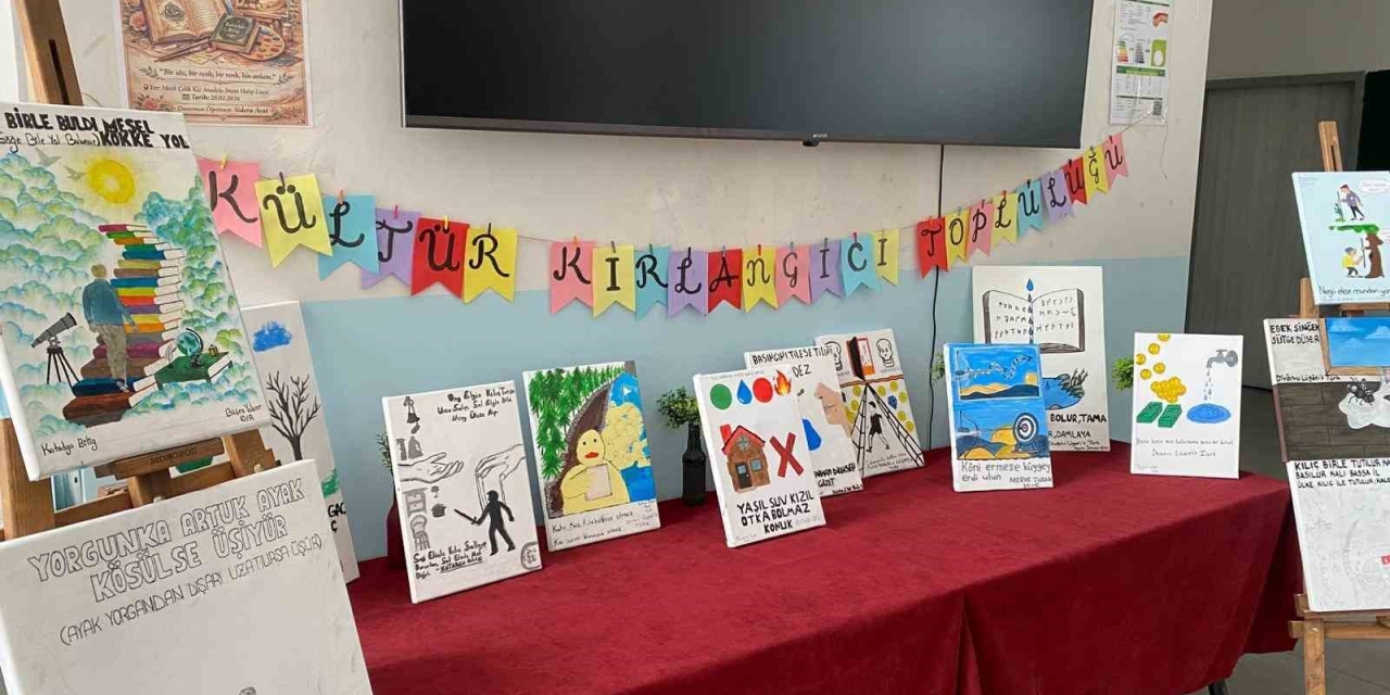 Atasözleri Ve Deyimler Hayal Gücüyle Tuvale Yansıtıldı