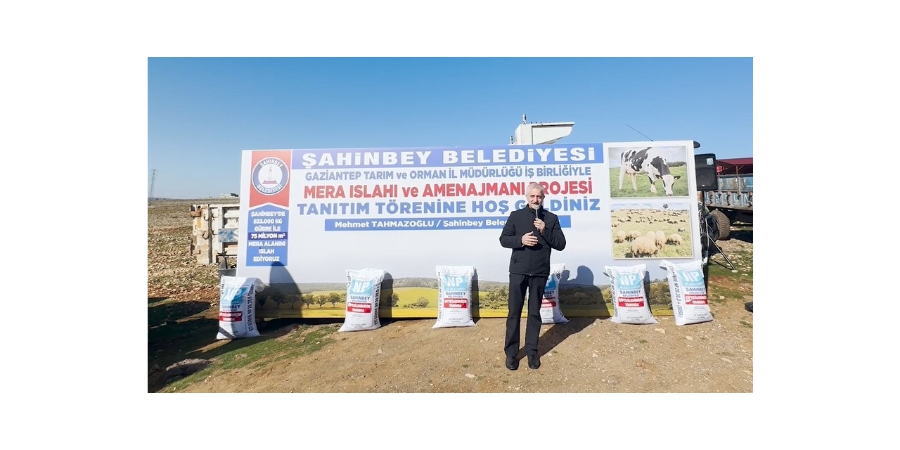 Şahinbey Belediyesi 75 Milyon Metrekarelik Mera Alanını Gübreledi