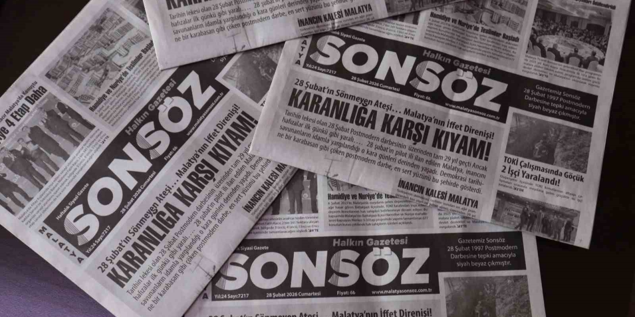 Malatya Sonsöz Gazetesi’nden 28 Şubat Protestosu