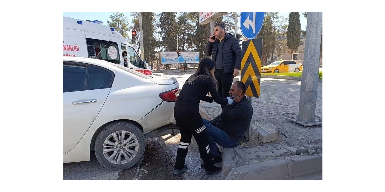 İki Otomobilin Çarpışması Sonucu 1 Kişi Yaralandı