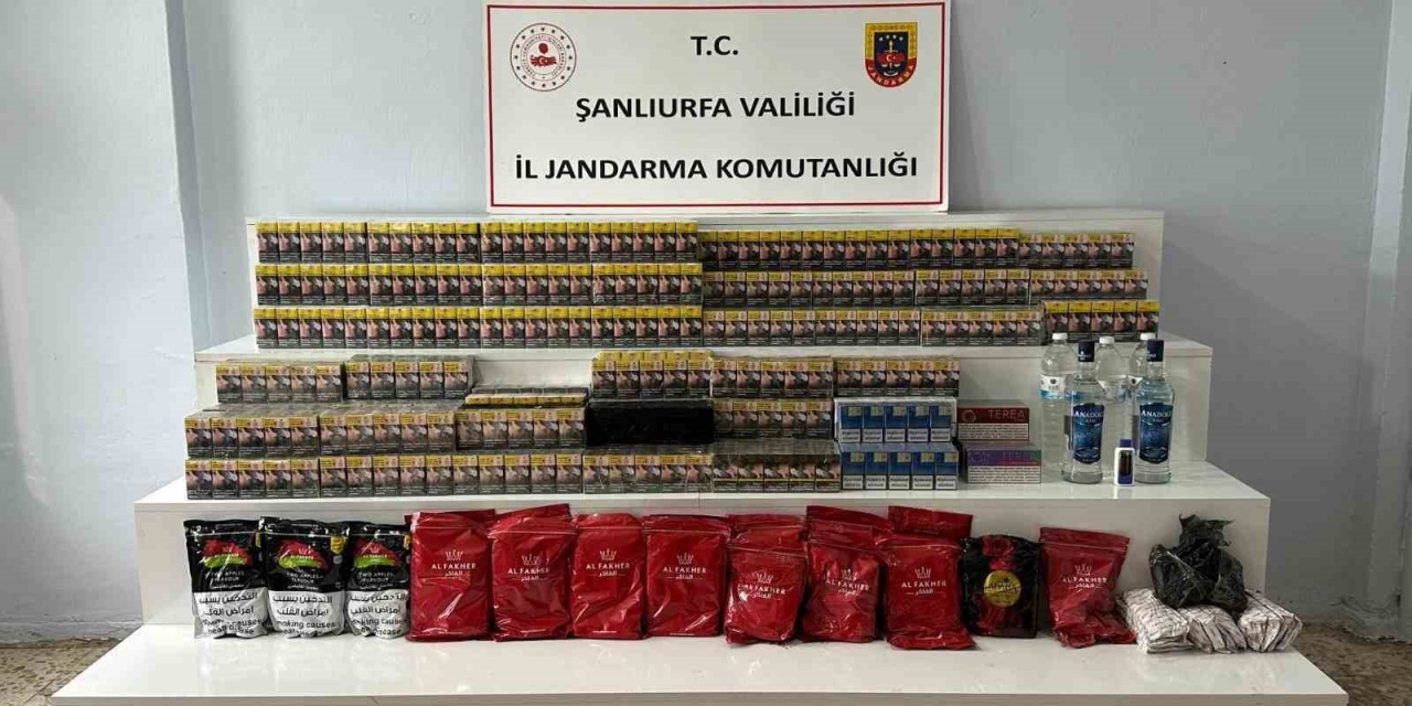 Şanlıurfa’da Kaçak Tütün Ve Alkol Operasyonu