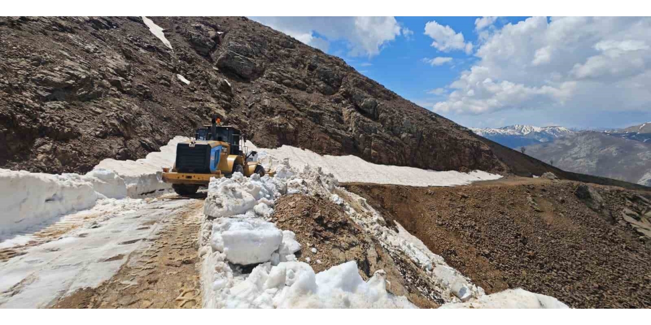 Kulp’ta Çığ Ve Heyelan Nedeniyle Hasar Gören Yollar Onarılıyor
