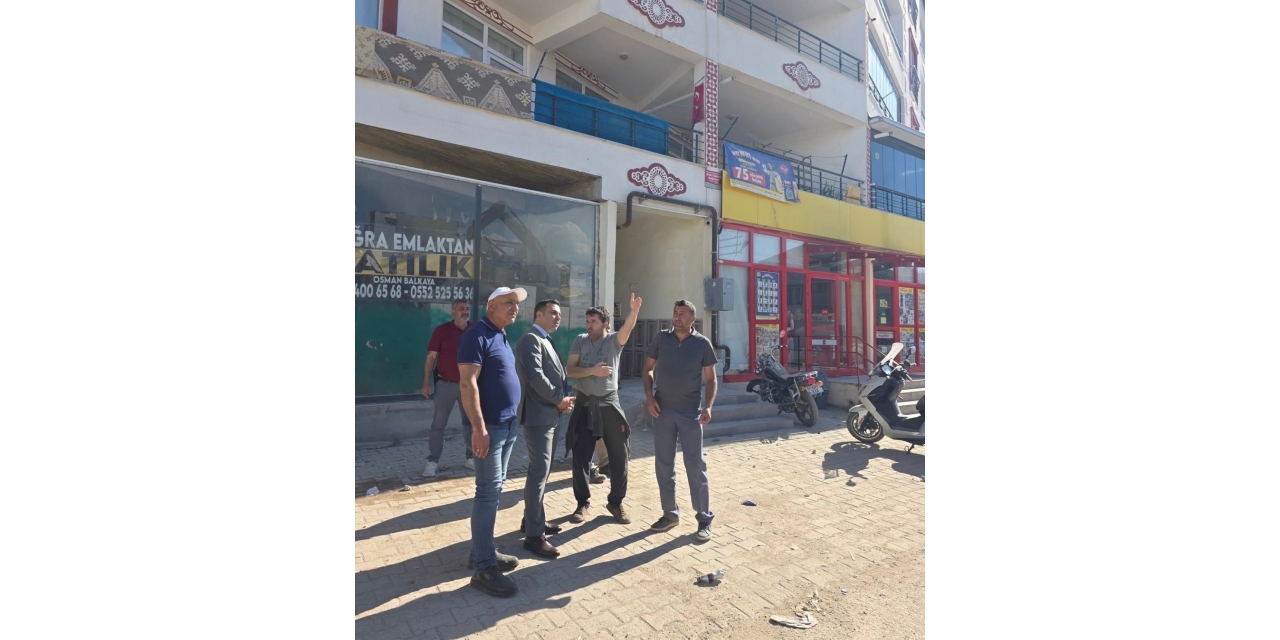 Kaymakamı Algın, Yıkım Çalışmalarını İnceledi
