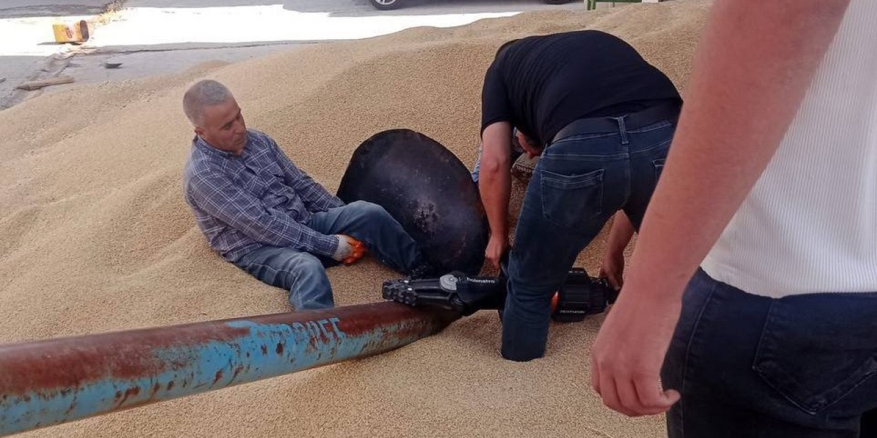 Ayağını Hububat Elevatörüne Kaptıran Kişi Yaralandı