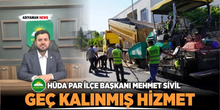 Mehmet Sivil: "Önce Altyapı, Sonra Asfalt Yapılmalı"