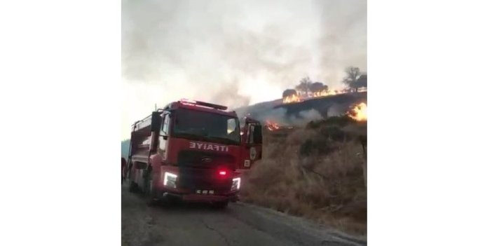 Kahta’da Anız Yangını Köye Kadar Ulaştı