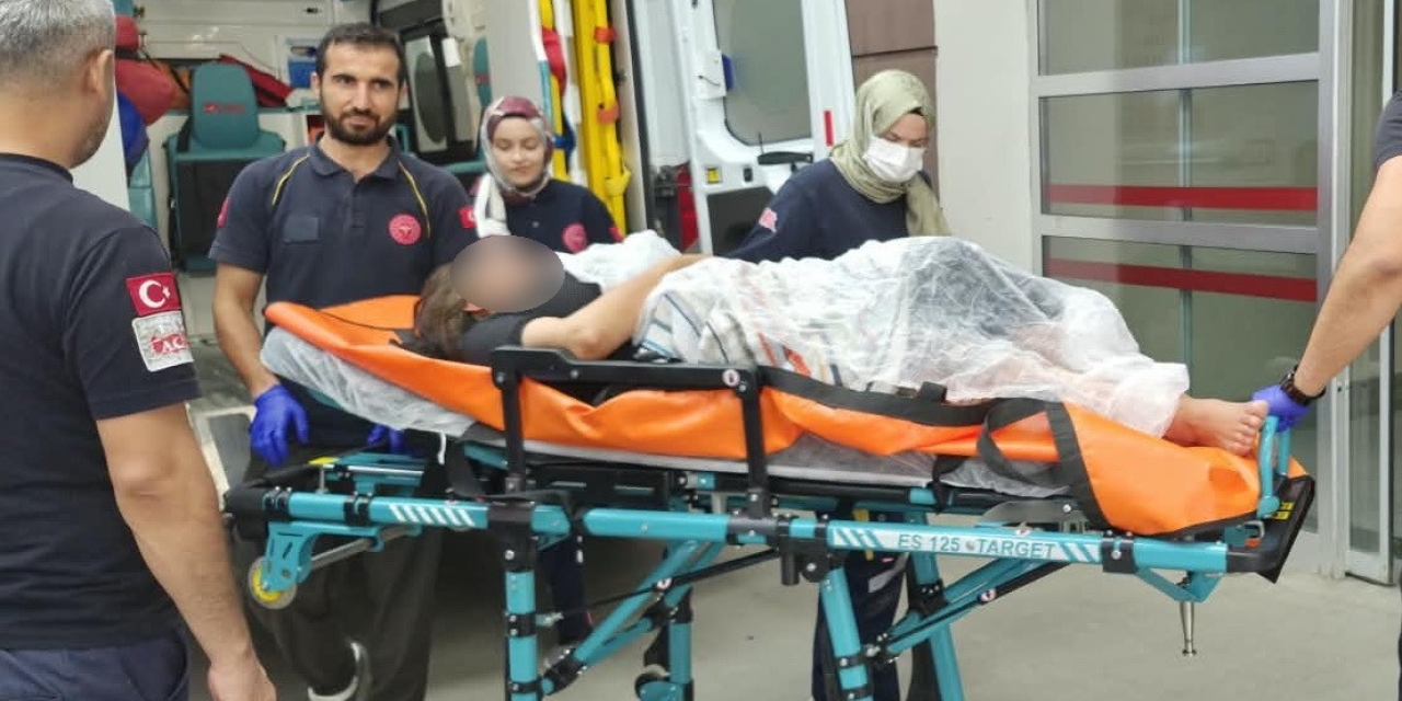 Sinir Krizi Geçiren Kadın Kendini Bıçakladı