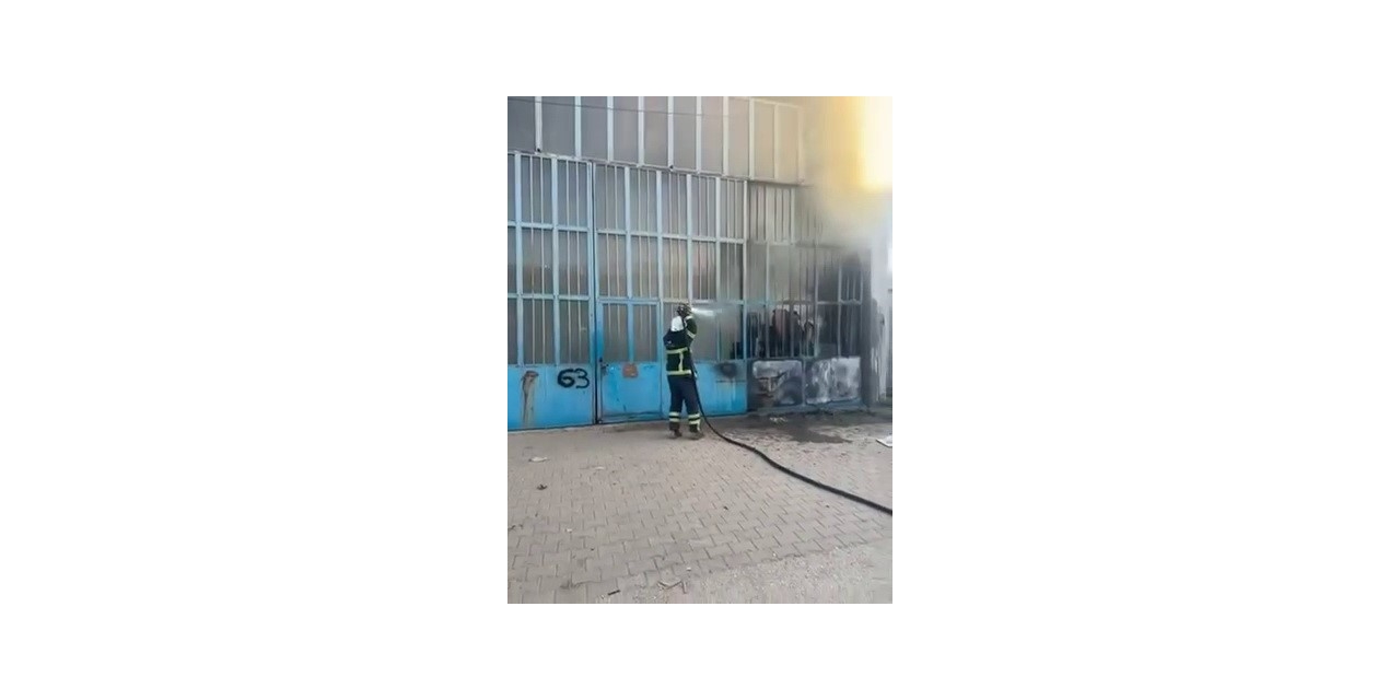 Marangozlar Sanayi Bölgesinde İş Yerinde Yangın