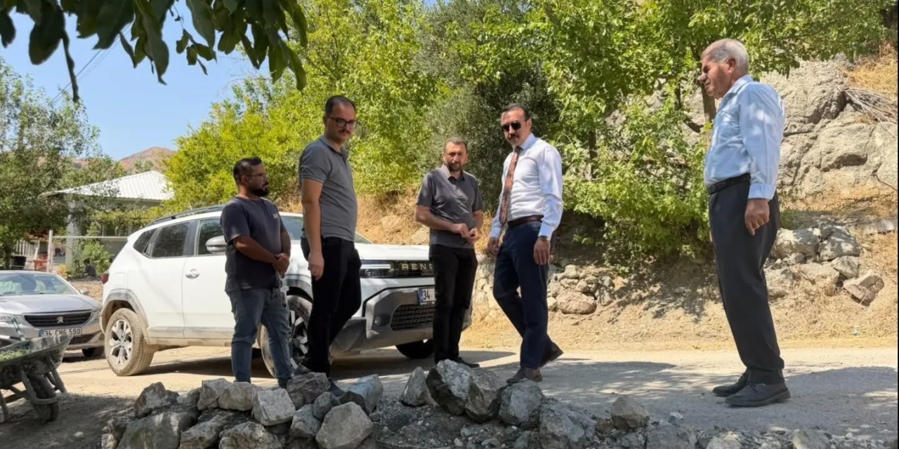 Kaymakam Pelvan Köy Yollarını Asfalt Çalışması Öncesi İnceledi
