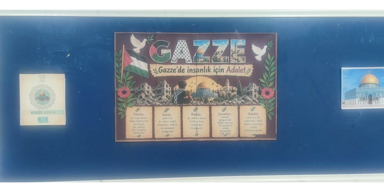 Fatih Anadolu Lisesi’nde "kudüs Benim" Ve "vakti Kuşanmak" Panoları Hazırlandı
