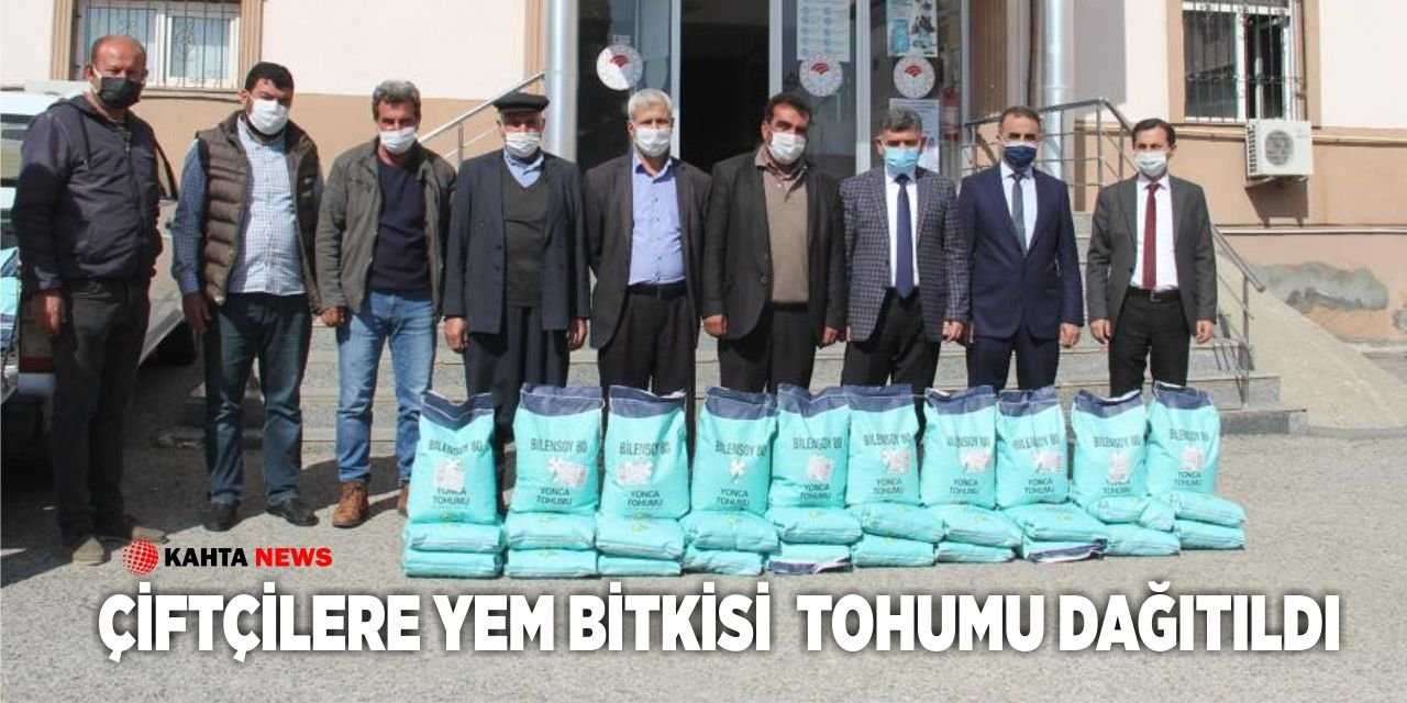 Çiftçilere Yem Bitkisi Tohumu Dağıtıldı