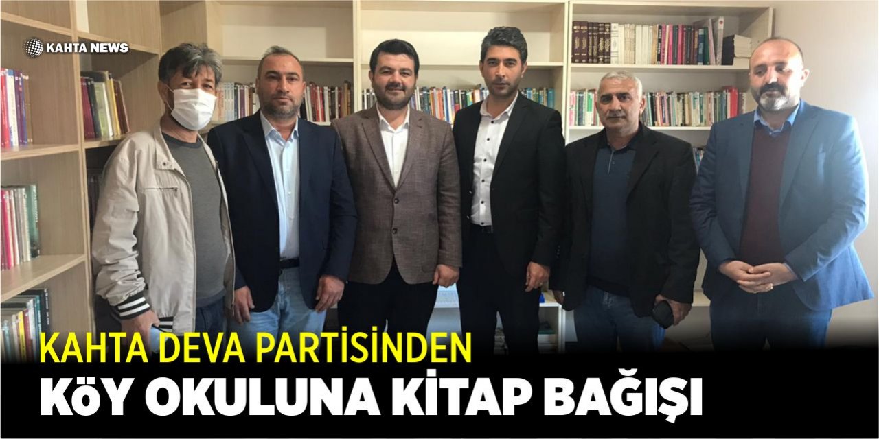 Deva Partisinden Köy Okuluna Kitap Bağışı