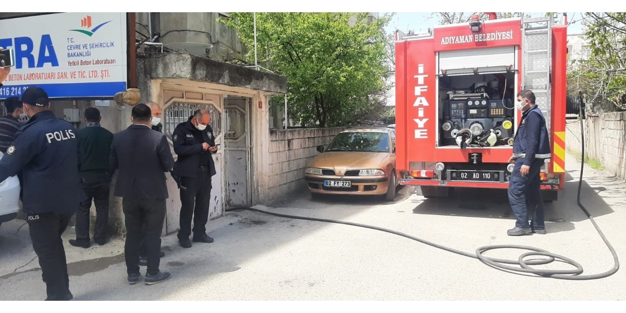 Kalorifer Dairesinde Korkutan Yangın