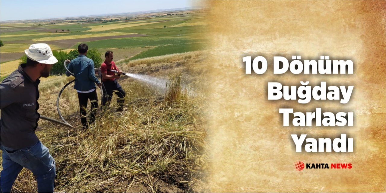 Adıyaman’da 10 Dönüm Buğday Tarlası Yandı