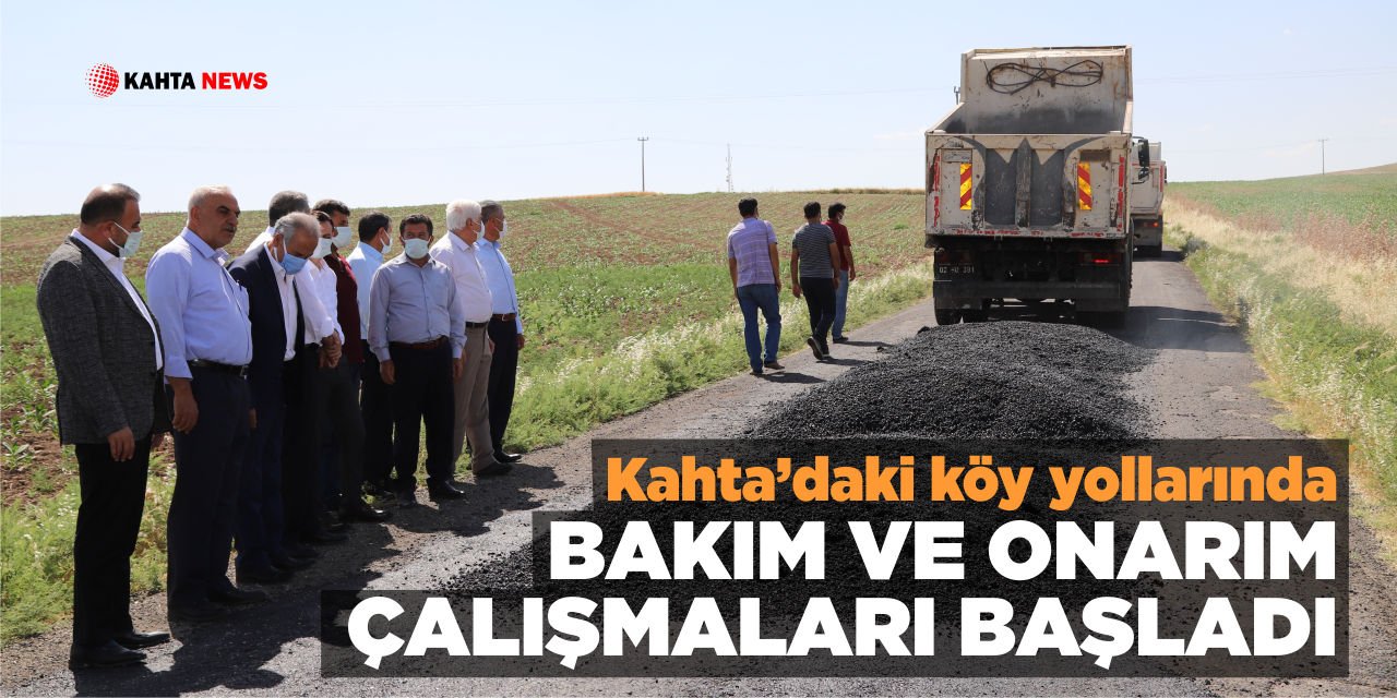 Kahta’daki Köy Yollarında Bakım Ve Onarım Çalışmaları Başladı
