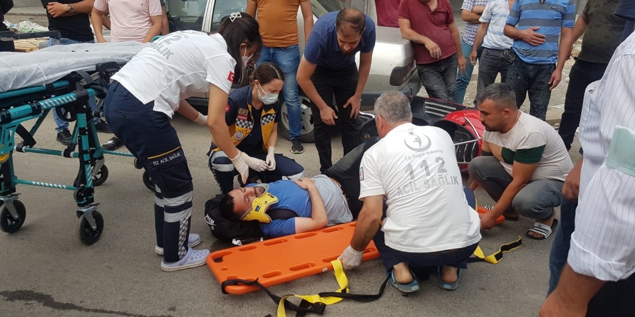 Motosiklete Çarpıp Kaçtı: 1 Yaralı