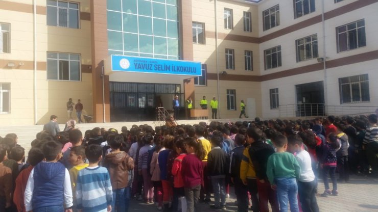 Kahta’daki Öğrencilere Trafik Eğitimi Verildi
