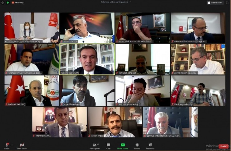Türkiye Belediyeler Birliği Online Olarak Toplandı