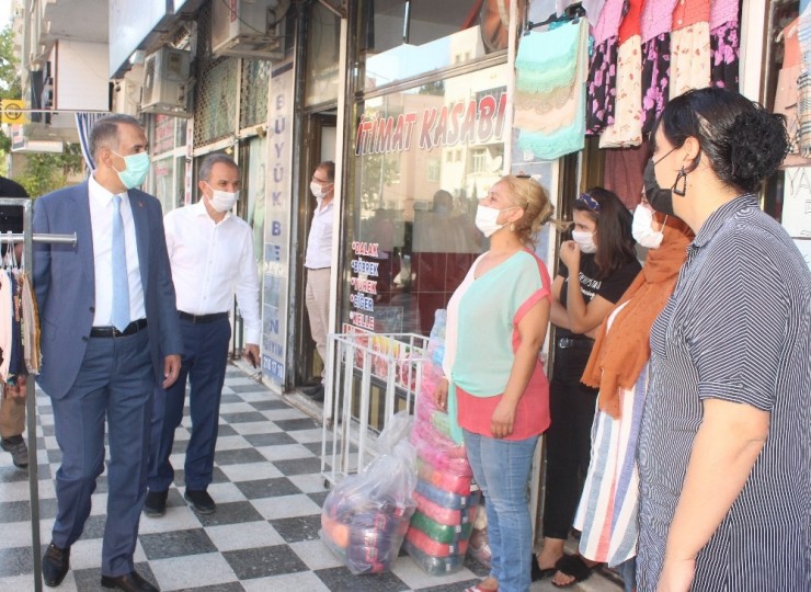 İl Protokolü Maske Denetimi Yaptı