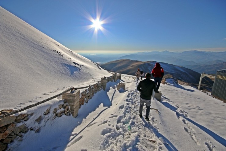 Nemrut Dağı’na Sezonun İlk Karı Düştü