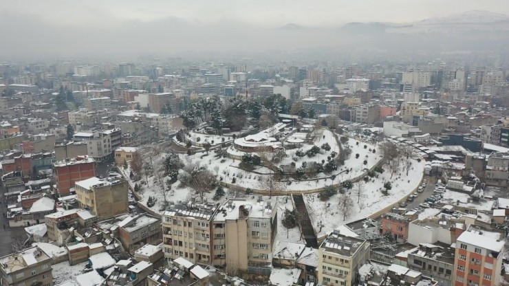 Beyaza Bürünen Adıyaman Havadan Görüntülendi