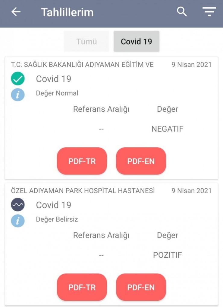 Devlet Hastanesiyle Özel Hastanenin Test Sonucu Farklı Çıktı