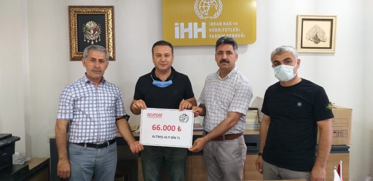 Adıyaman Önder İmam Hatipliler Derneğinden Gazze’ye 66 Bin Tl’lik Bağış