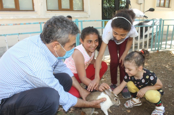 Mahalle Muhtarı, Çocuklar İçin Mini Hayvanat Bahçesi Yaptı