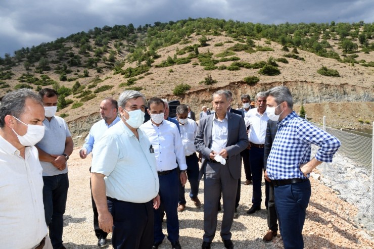 Çelikhan Yeşiltepe Baraj Göleti Sulamaya Açılıyor