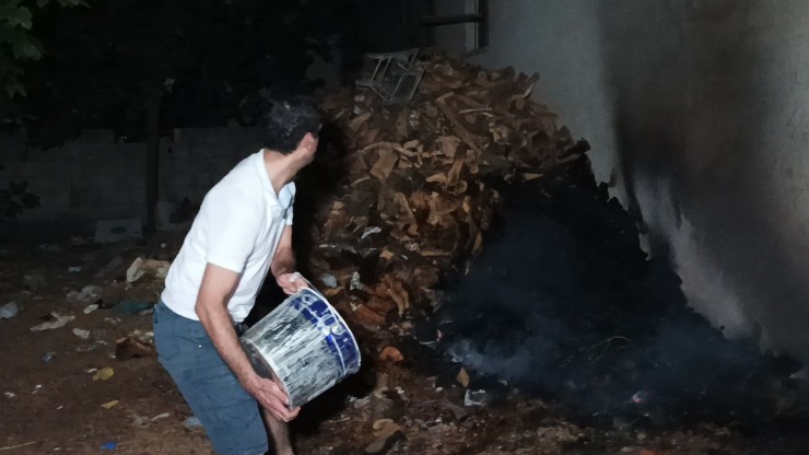 Adıyaman’da Fırın Odunluklarında Korkutan Yangın