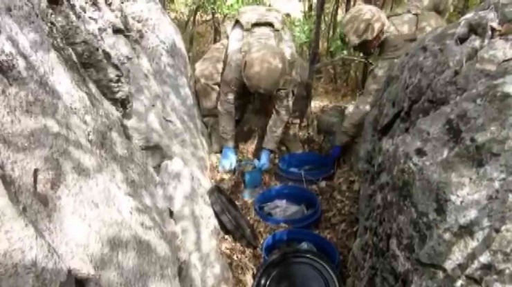 Adıyaman’da Terör Örgütüne Ait Patlayıcı Ve Yaşam Malzemesi Bulundu