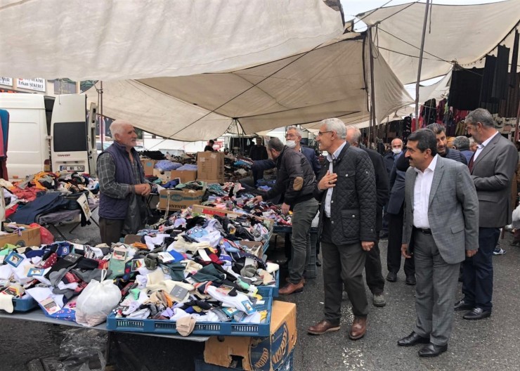 Başkan Güder, Pazarcı Esnaflarını Ziyaret Etti