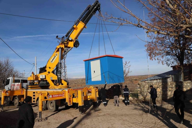 Diski Kırsal Mahallelere Motopomp Odaları Monte Etti