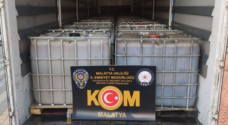 Malatya’da 25 Bin Litre Kaçak Akaryakıt Ele Geçirildi