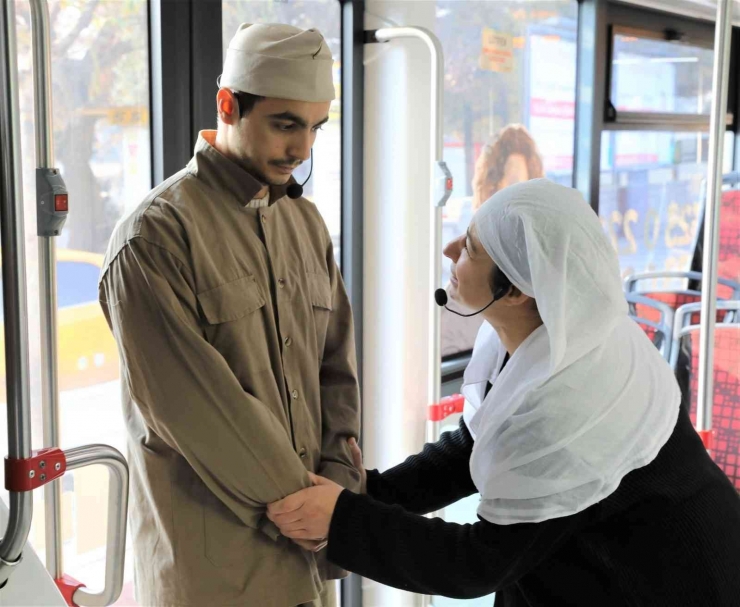 Battalgazi’nin Torunları Trambüste Sarıkamış Şehitlerini Andı