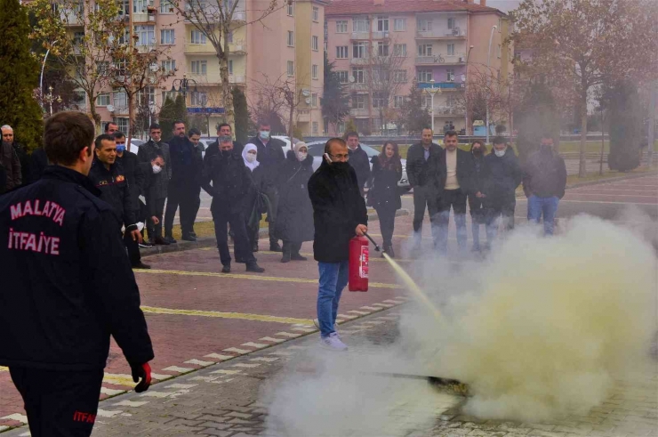 Belsos Personellerine Yangın Eğitimi Verildi