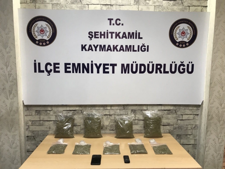 Gaziantep’te Yaklaşık 2 Kilo Bonzai Ele Geçirildi