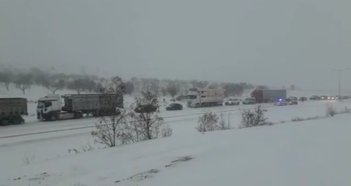 Malatya’da Ulaşıma Kar Engeli