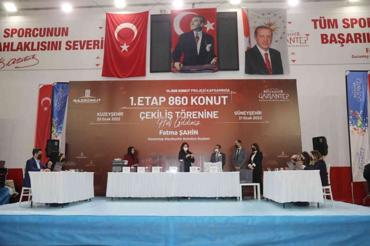 Gaziantep’te 14 Bin Konut Projesinde İlk Kuralar Çekildi