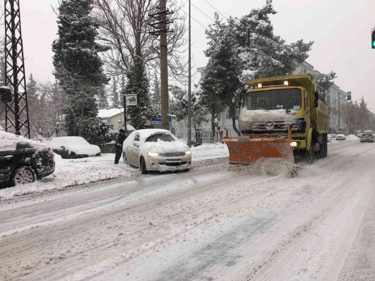 Gaziantep’te Yoğun Kar Yağışı Başladı