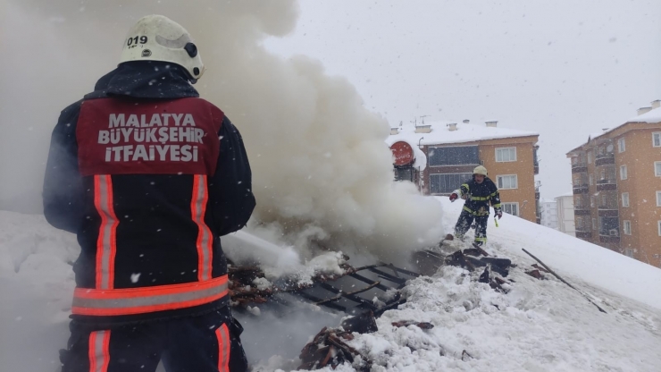 Malatya’da Ev Yangını