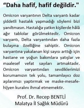 Bentli’den Omicron Varyantı Uyarısı