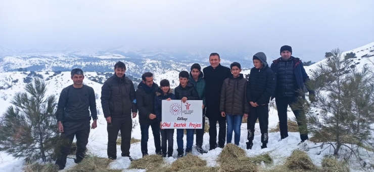 Öğrenciler Yaban Hayvanları İçin Yem Bıraktı