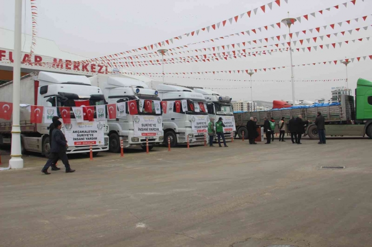 Şanlıurfa’dan Sınır Ötesine 13 Tır İnsani Yardım Gönderildi