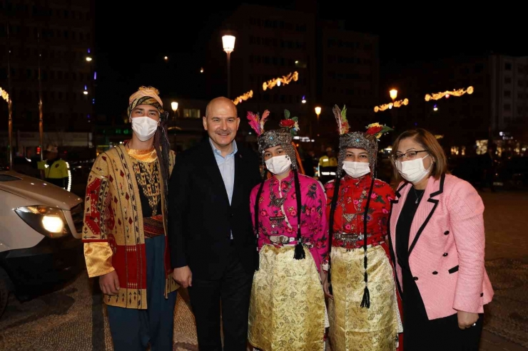 Bakan Soylu Başkan Fatma Şahin’i Ziyaret Etti