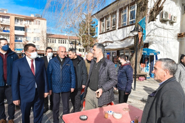 Başkan Gürkan’dan Esnaf Ve Vatandaşlara Ziyaret